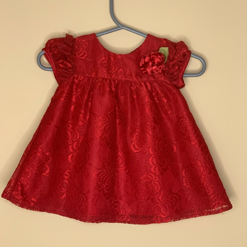 Wonder Nation Red Lace Dress